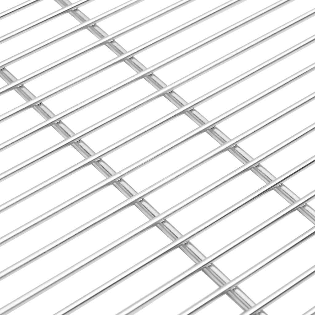 vidaXL BBQ Grill Grate Silver 60 x 60 cm Stainless Steel 4