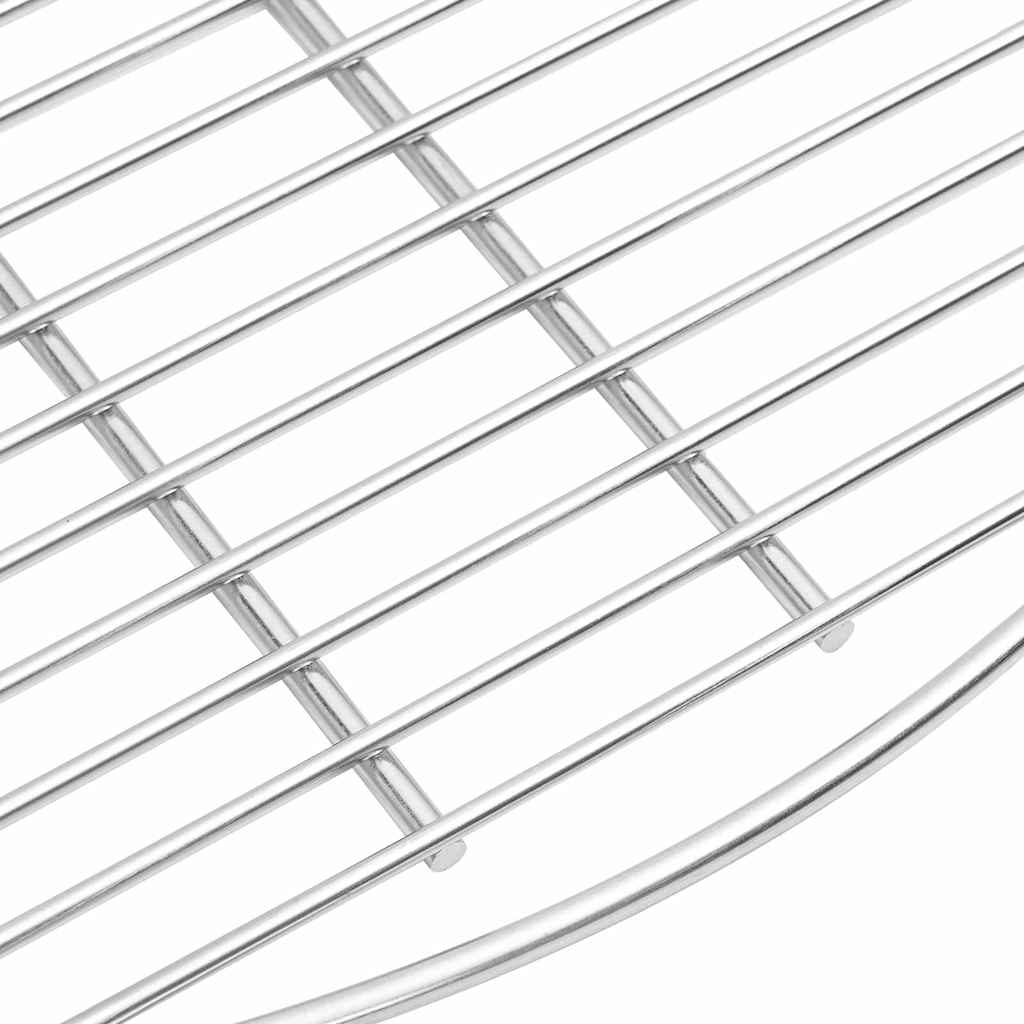 vidaXL BBQ Grill Grate Silver 60 x 60 cm Stainless Steel 5