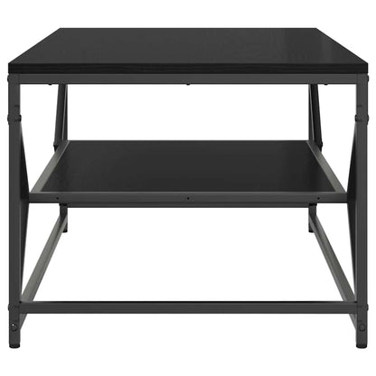 vidaXL Coffee Table Black Oak 90 x 50 x 40 cm 6