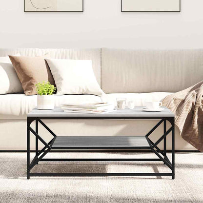 vidaXL Coffee Table Grey Sonoma 90 x 50 x 40 cm 4