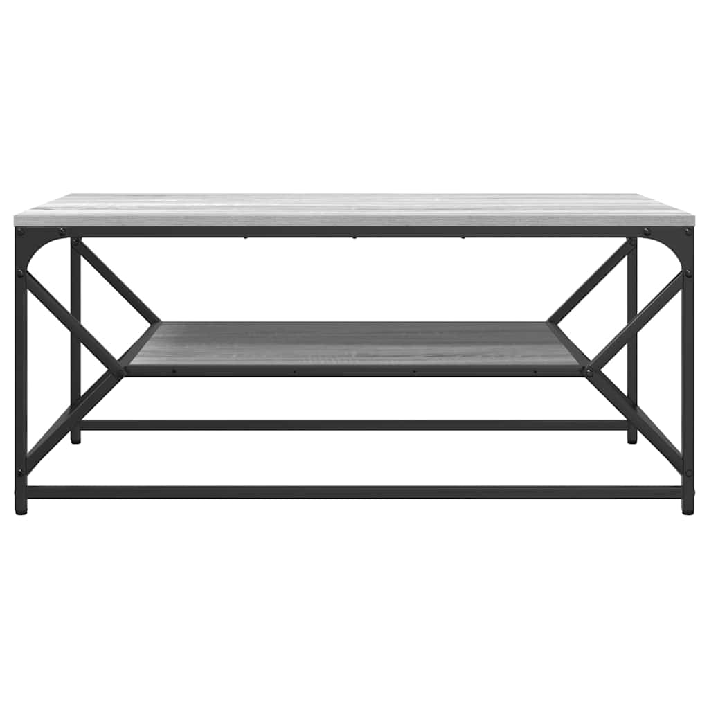vidaXL Coffee Table Grey Sonoma 90 x 50 x 40 cm 5