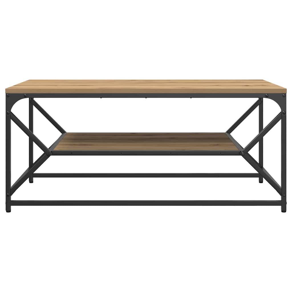 vidaXL Coffee Table Artisan Oak 90 x 50 x 40 cm 5
