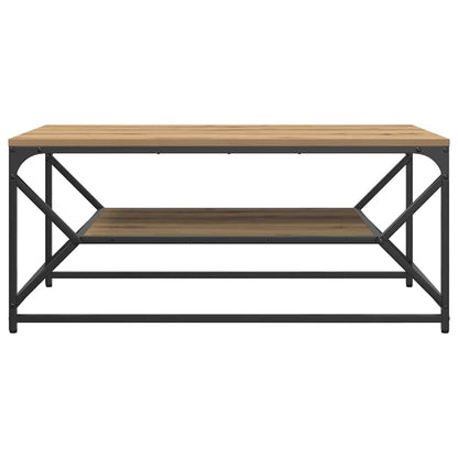 vidaXL Coffee Table Artisan Oak 90 x 50 x 40 cm 5