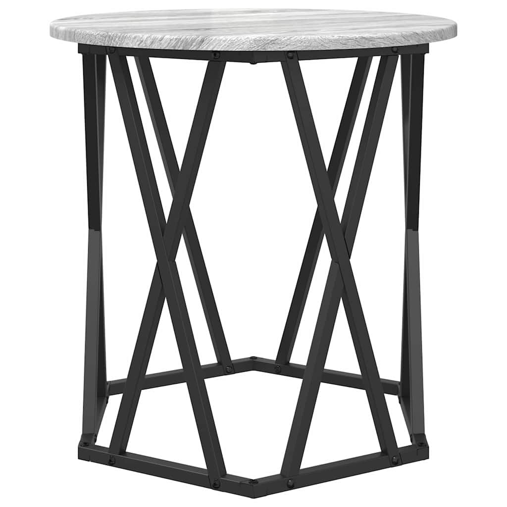 vidaXL Coffee Table 2 pcs Grey Sonoma 50 x 50 x 50 cm 6