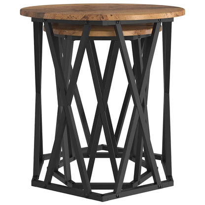 vidaXL Coffee Table 2 pcs Old Wood 50 x 50 x 50 cm 5