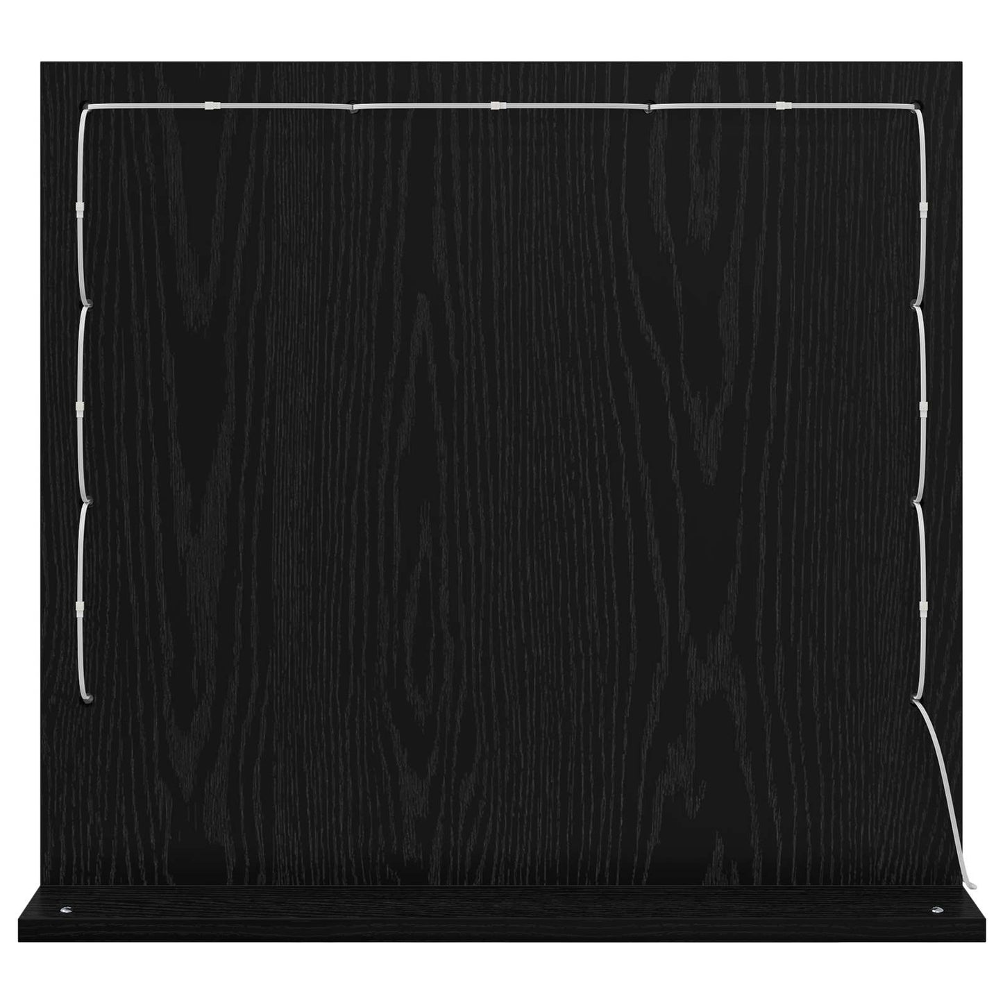 vidaXL Vanity Mirror Black Oak 60 x 55 x 18 cm Rectangular 6