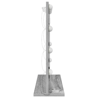 vidaXL Vanity Mirror Grey Sonoma 60 x 55 x 18 cm Rectangular 5