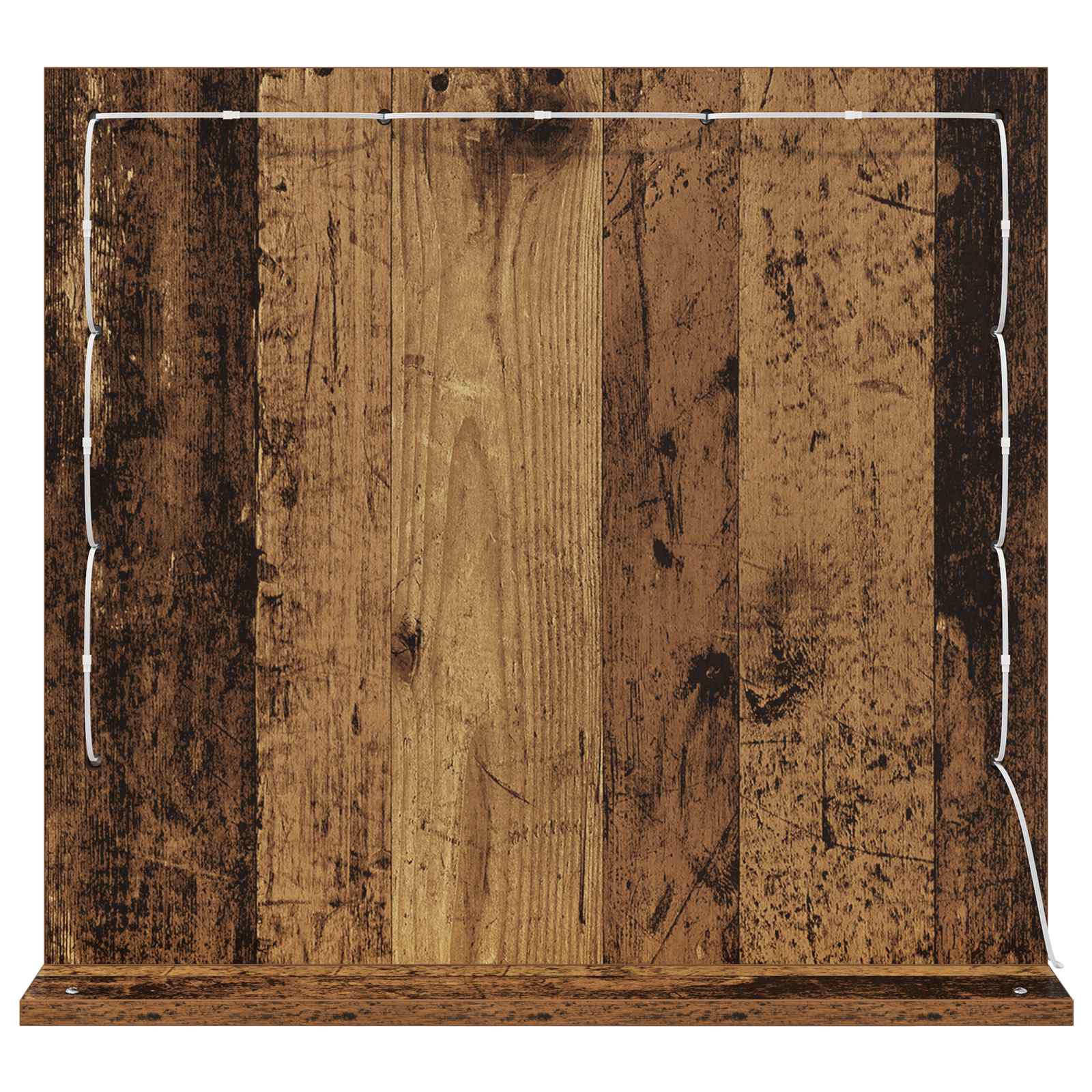 vidaXL Vanity Mirror Old Wood 60 x 55 x 18 cm Rectangular 6