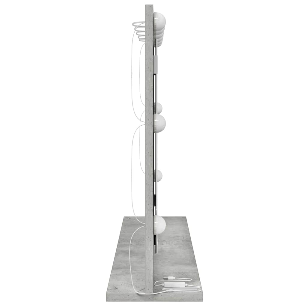 vidaXL Vanity Mirror Concrete Grey 80 x 55 x 18 cm Rectangular 5