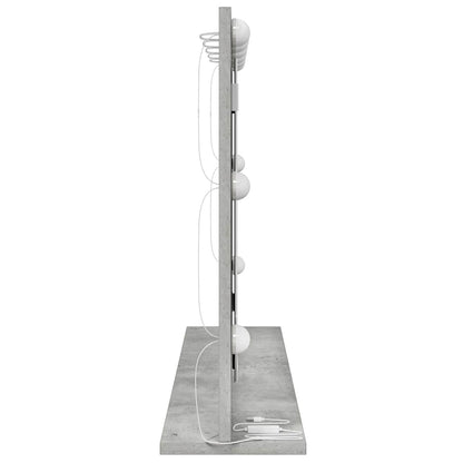 vidaXL Vanity Mirror Concrete Grey 80 x 55 x 18 cm Rectangular 5