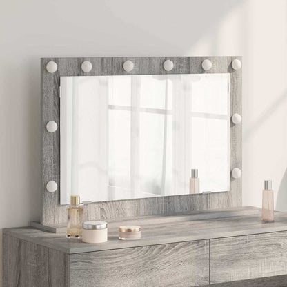 vidaXL Vanity Mirror Grey Sonoma 80 x 55 x 18 cm Rectangular 1