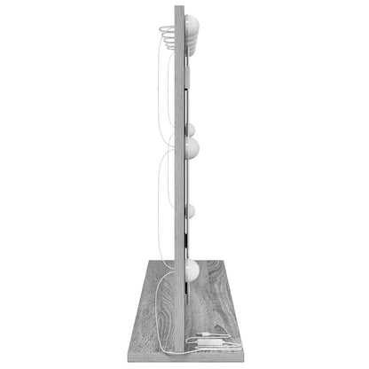 vidaXL Vanity Mirror Grey Sonoma 80 x 55 x 18 cm Rectangular 5