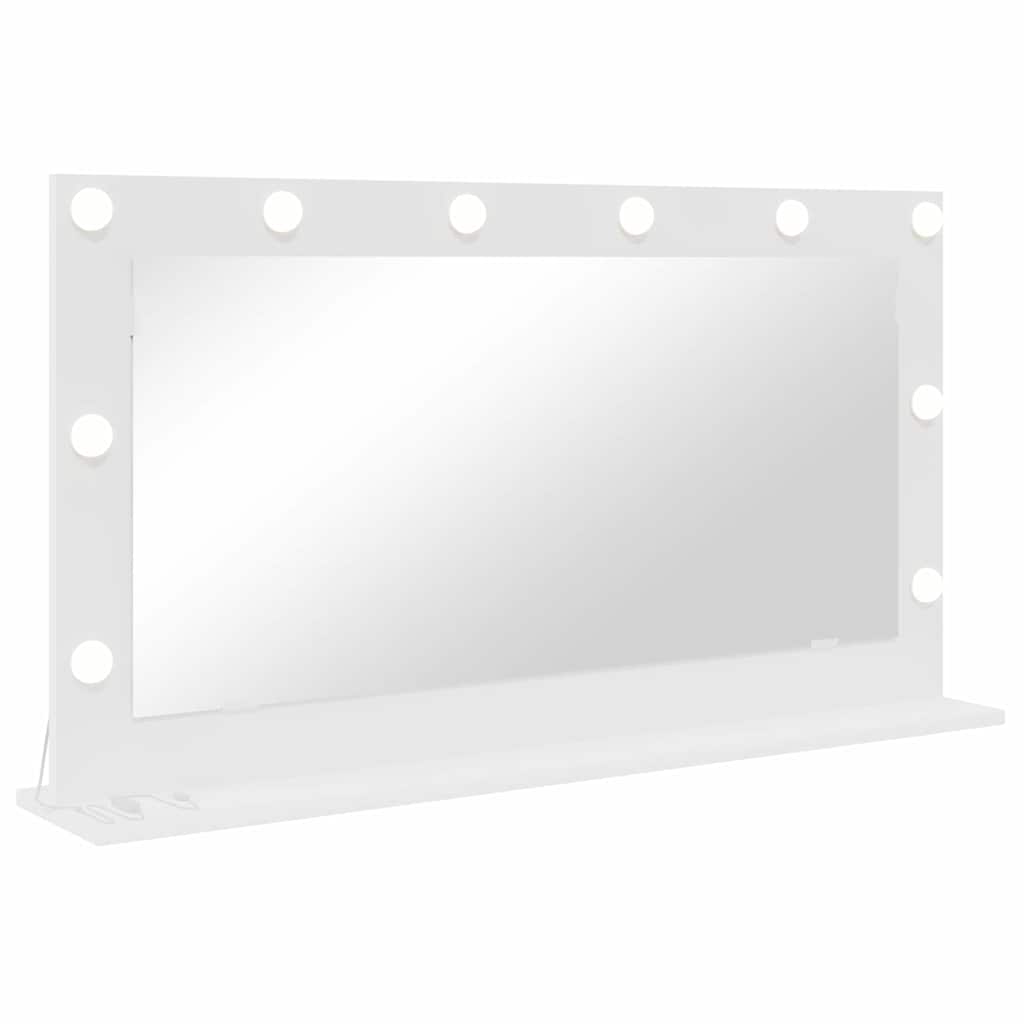 Vanity Mirror 100 x 55 x 18 cm Rectangular White
