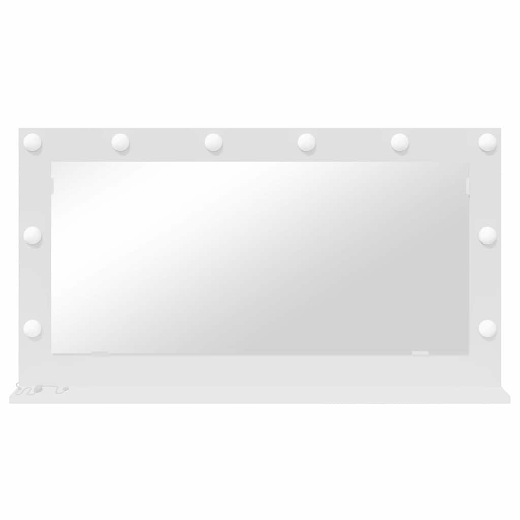 Vanity Mirror 100 x 55 x 18 cm Rectangular White