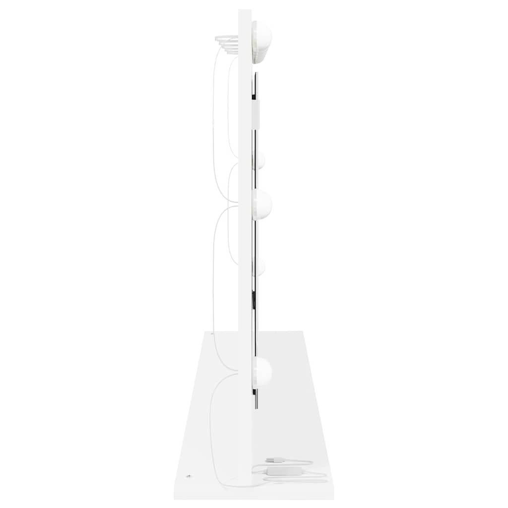 Vanity Mirror 100 x 55 x 18 cm Rectangular White