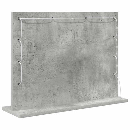 vidaXL Vanity Mirror Concrete Grey 60 x 45 x 18 cm Rectangular 6