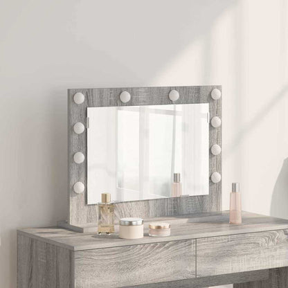 vidaXL Vanity Mirror Grey Sonoma 60 x 45 x 18 cm Rectangular 1