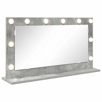 vidaXL Vanity Mirror Concrete Grey 80 x 45 x 18 cm Rectangular 2