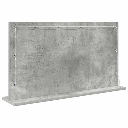 vidaXL Vanity Mirror Concrete Grey 80 x 45 x 18 cm Rectangular 6
