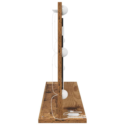vidaXL Vanity Mirror Old Wood 80 x 45 x 18 cm Rectangular 5