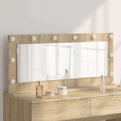 vidaXL Vanity Mirror Sonoma Oak 100 x 45 x 18 cm Rectangular 1