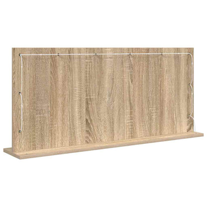 vidaXL Vanity Mirror Sonoma Oak 100 x 45 x 18 cm Rectangular 6