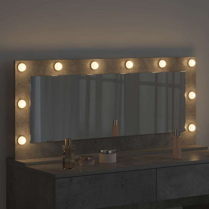 vidaXL Vanity Mirror Concrete Grey 100 x 45 x 18 cm Rectangular 3