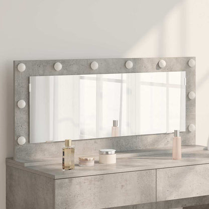 vidaXL Vanity Mirror Concrete Grey 100 x 45 x 18 cm Rectangular 1