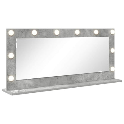 vidaXL Vanity Mirror Concrete Grey 100 x 45 x 18 cm Rectangular 2