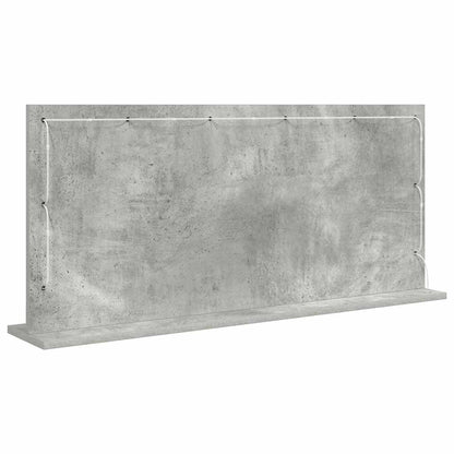 vidaXL Vanity Mirror Concrete Grey 100 x 45 x 18 cm Rectangular 6