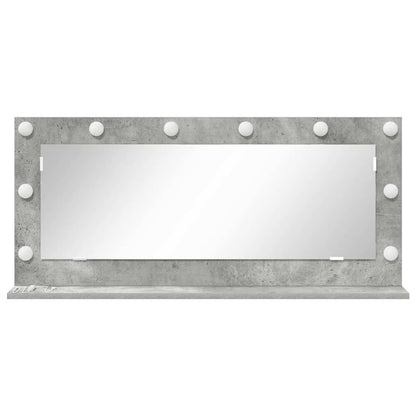 vidaXL Vanity Mirror Concrete Grey 100 x 45 x 18 cm Rectangular 4