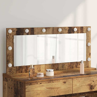 vidaXL Vanity Mirror Old Wood 100 x 45 x 18 cm Rectangular 1