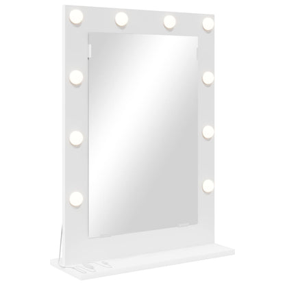 vidaXL Vanity Mirror White 70 x 50 x 18 cm Glass and Engineered wood 2