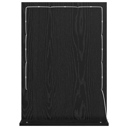 vidaXL Vanity Mirror Black Oak 70 x 50 x 18 cm Rectangular 6