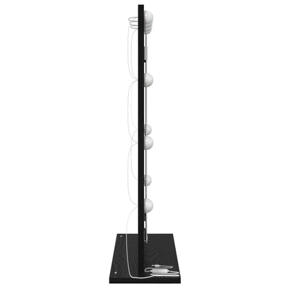 vidaXL Vanity Mirror Black Oak 70 x 50 x 18 cm Rectangular 5