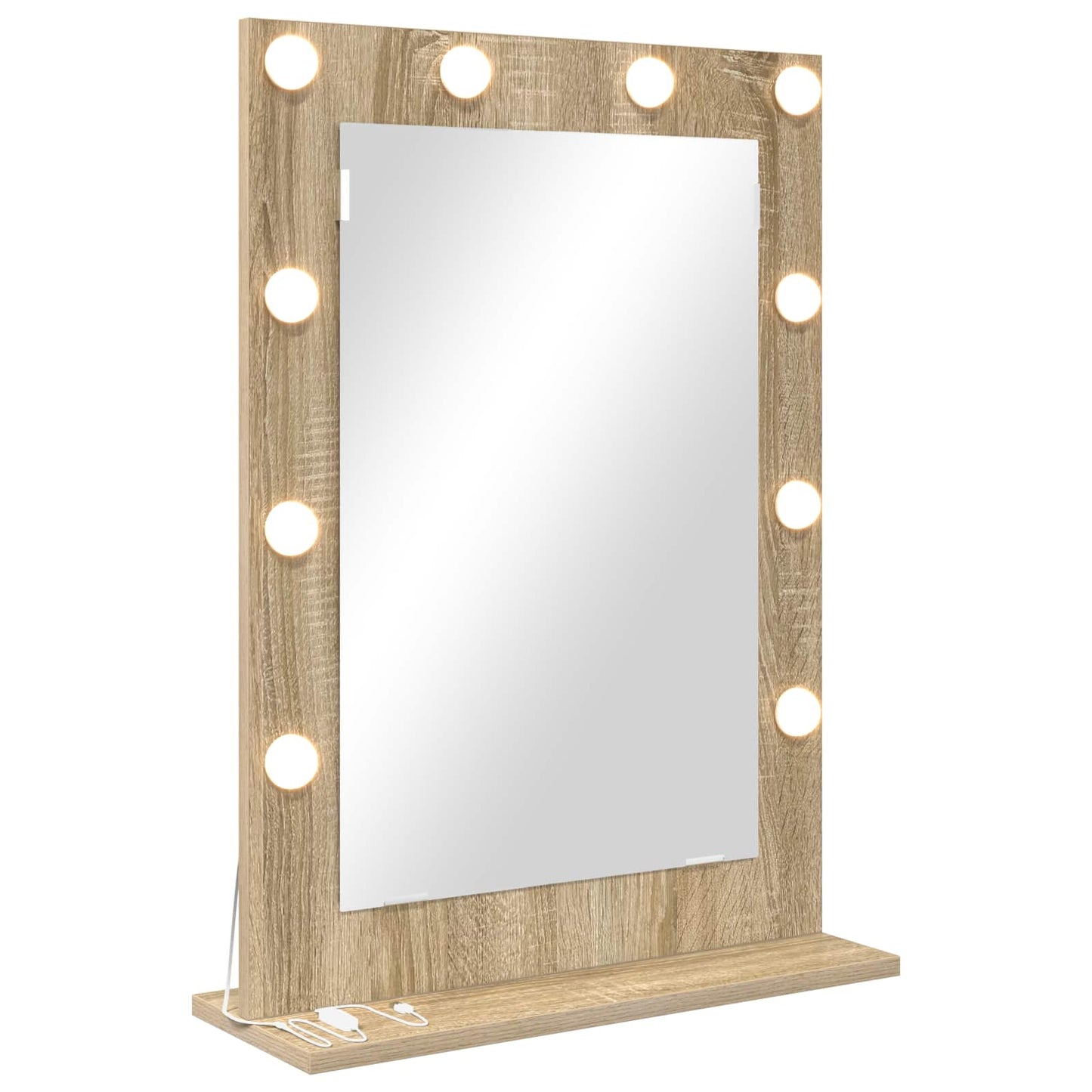 vidaXL Vanity Mirror Sonoma Oak 70 x 50 x 18 cm Rectangular 2