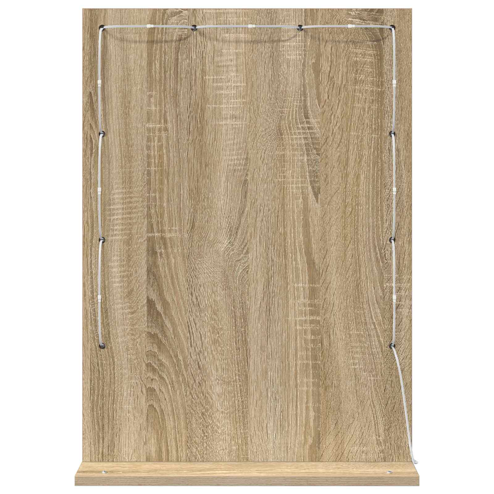 vidaXL Vanity Mirror Sonoma Oak 70 x 50 x 18 cm Rectangular 6