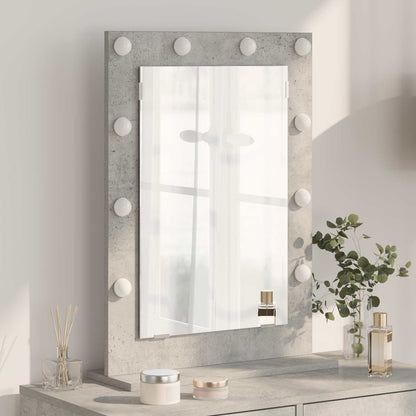 vidaXL Vanity Mirror Concrete Grey 70 x 50 x 18 cm Rectangular 1