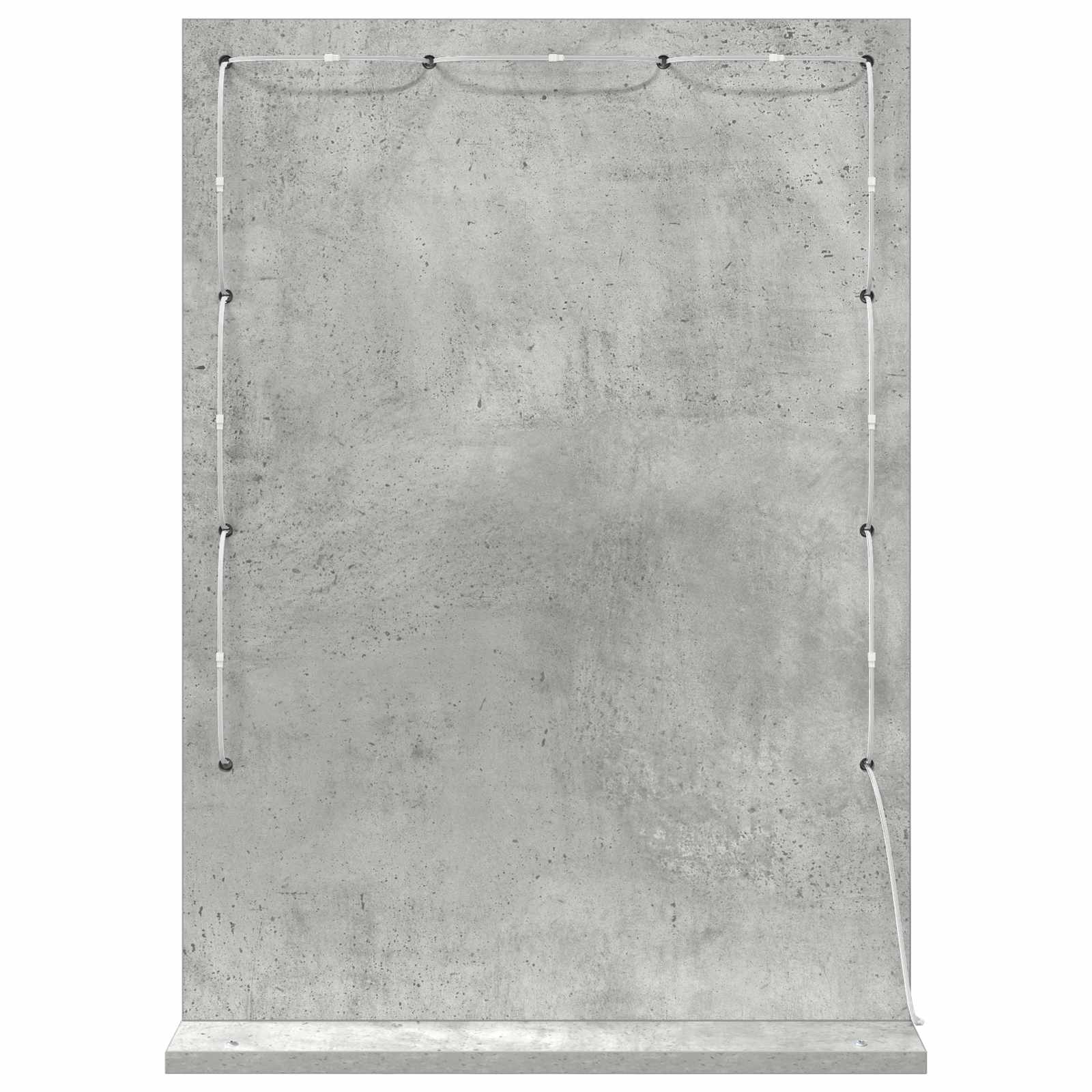 vidaXL Vanity Mirror Concrete Grey 70 x 50 x 18 cm Rectangular 6