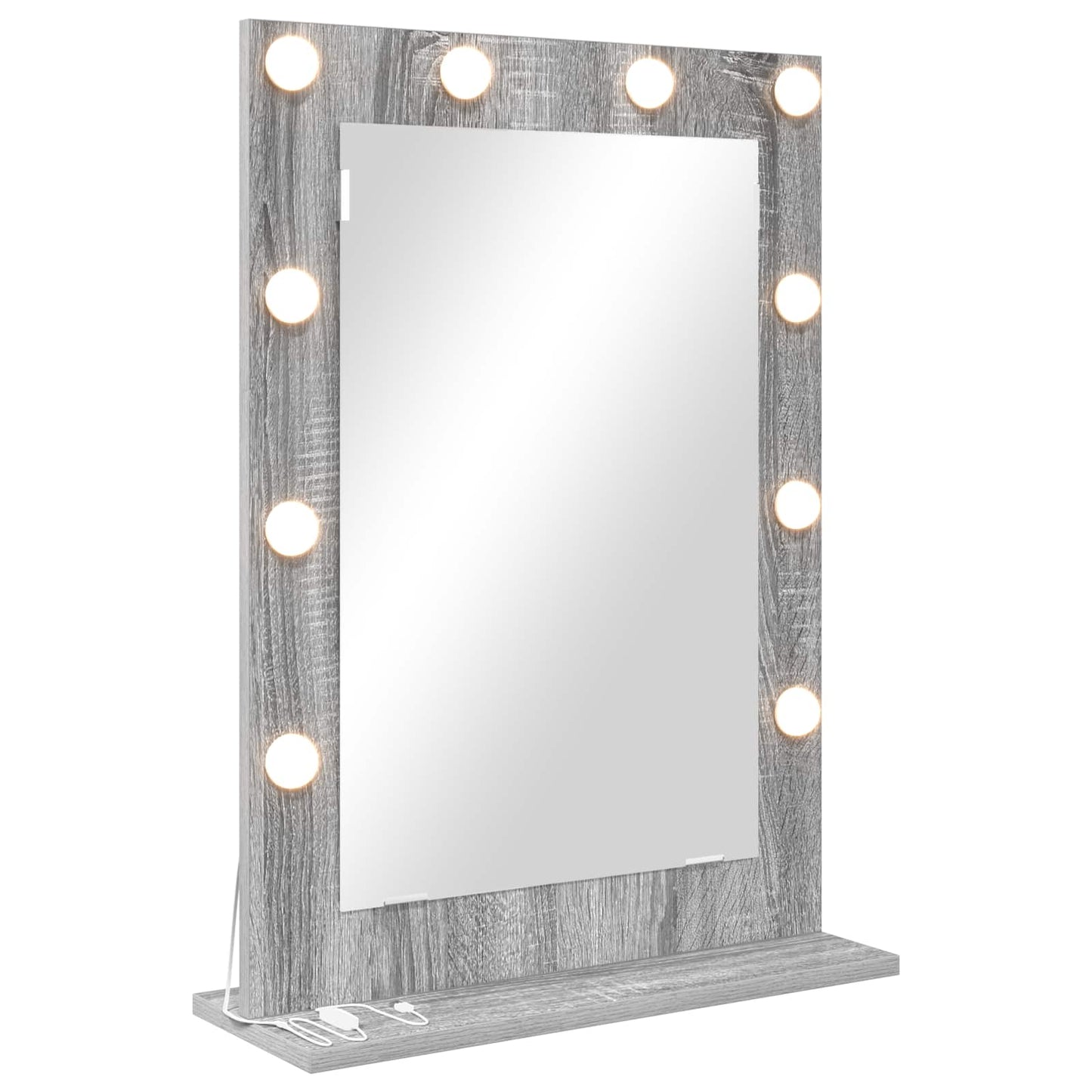 vidaXL Vanity Mirror Grey Sonoma 70 x 50 x 18 cm Rectangular 2