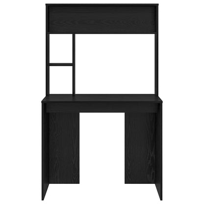 vidaXL Desk Black Oak 91 x 50 x 149 cm Engineered Wood 5