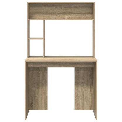 vidaXL Desk Sonoma Oak 91 x 50 x 149 cm Engineered Wood 5