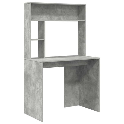 vidaXL Desk Concrete Grey 91 x 50 x 149 cm Engineered Wood 2