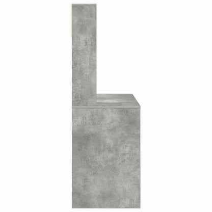 vidaXL Desk Concrete Grey 91 x 50 x 149 cm Engineered Wood 6