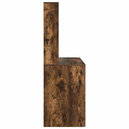 vidaXL Desk Smoked Oak 91 x 50 x 149 cm Engineered Wood 6