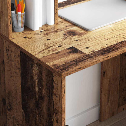vidaXL Desk Old Wood 91 x 50 x 149 cm Engineered Wood 4