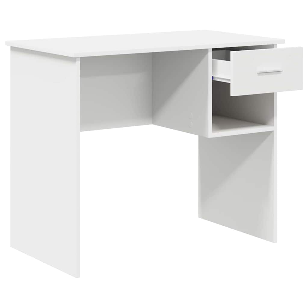 vidaXL Desk White 90 x 49 x 75 cm Engineered Wood 5