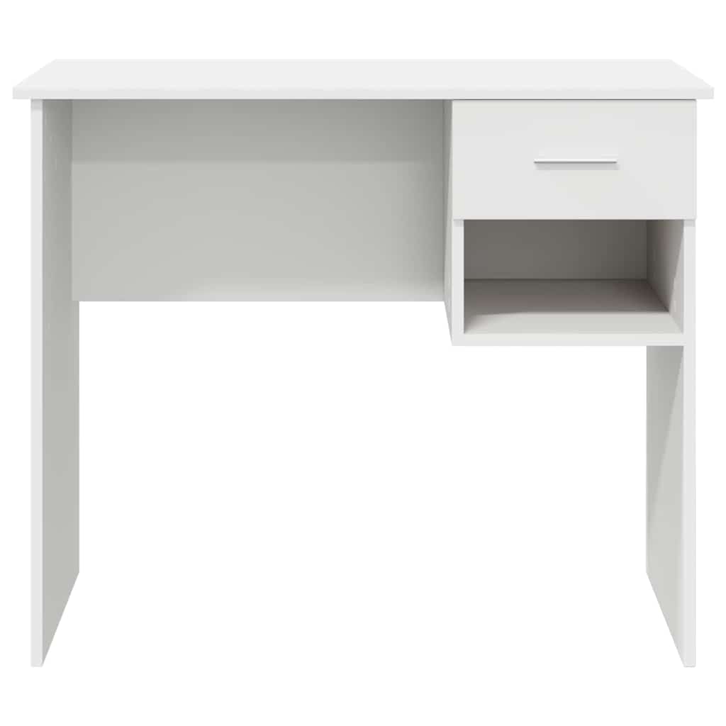 vidaXL Desk White 90 x 49 x 75 cm Engineered Wood 6