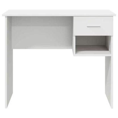 vidaXL Desk White 90 x 49 x 75 cm Engineered Wood 6