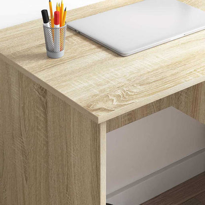 vidaXL Desk Sonoma Oak 90 x 49 x 75 cm Engineered Wood 4
